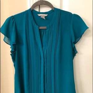 Shear Button Up Blouse